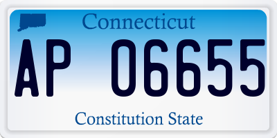 CT license plate AP06655