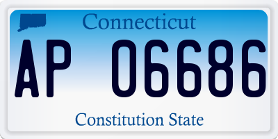 CT license plate AP06686