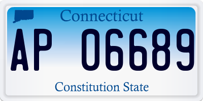 CT license plate AP06689
