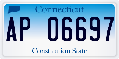 CT license plate AP06697