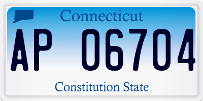 CT license plate AP06704