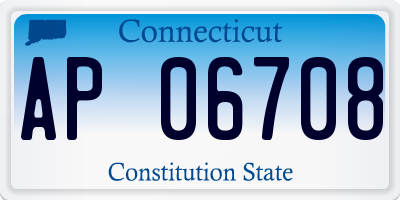 CT license plate AP06708