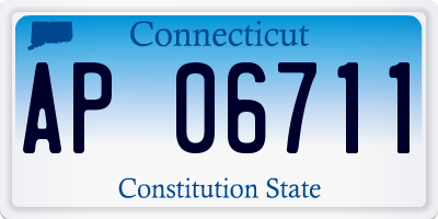 CT license plate AP06711