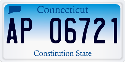 CT license plate AP06721