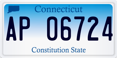 CT license plate AP06724