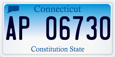 CT license plate AP06730