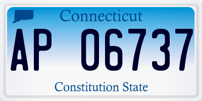 CT license plate AP06737
