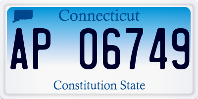 CT license plate AP06749