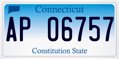 CT license plate AP06757