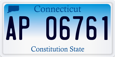 CT license plate AP06761