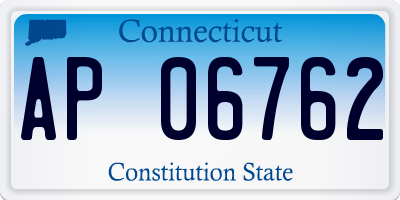 CT license plate AP06762