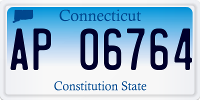 CT license plate AP06764