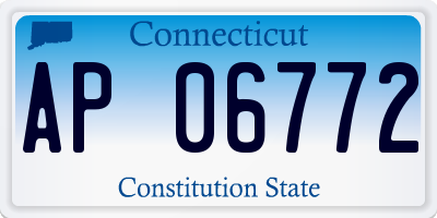 CT license plate AP06772