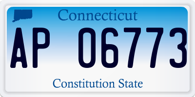 CT license plate AP06773