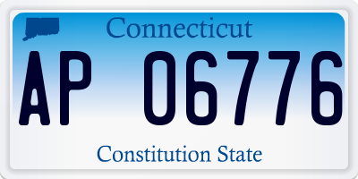 CT license plate AP06776
