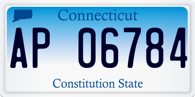 CT license plate AP06784
