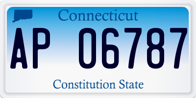 CT license plate AP06787