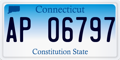 CT license plate AP06797