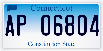 CT license plate AP06804