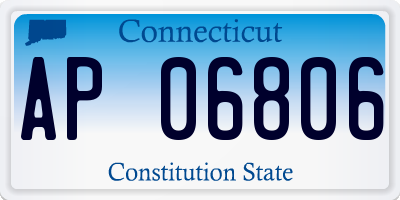 CT license plate AP06806