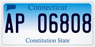 CT license plate AP06808