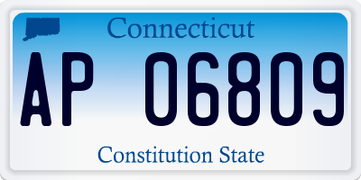 CT license plate AP06809