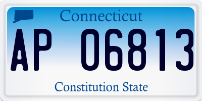 CT license plate AP06813