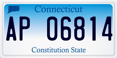 CT license plate AP06814