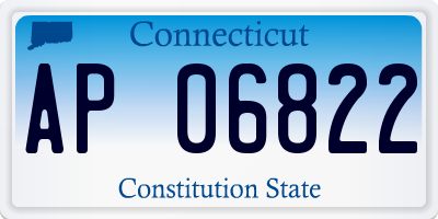 CT license plate AP06822