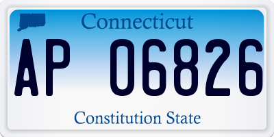 CT license plate AP06826