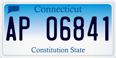 CT license plate AP06841