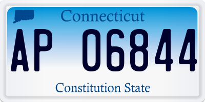 CT license plate AP06844