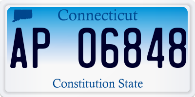 CT license plate AP06848