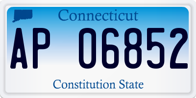CT license plate AP06852