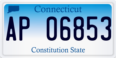 CT license plate AP06853