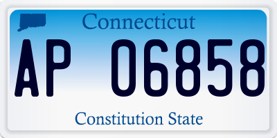 CT license plate AP06858