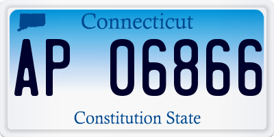 CT license plate AP06866