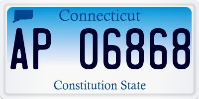 CT license plate AP06868