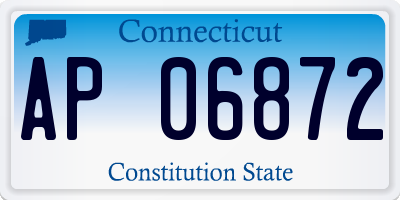 CT license plate AP06872