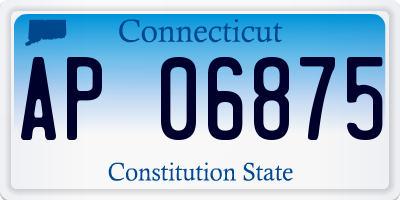 CT license plate AP06875