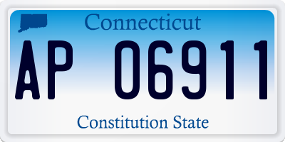 CT license plate AP06911