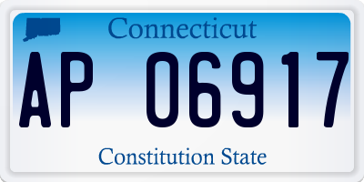 CT license plate AP06917