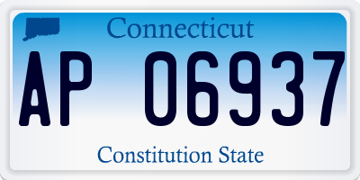 CT license plate AP06937