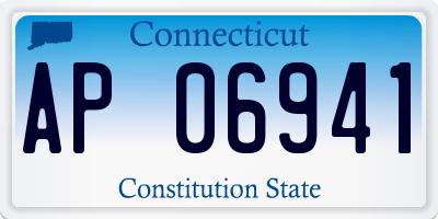 CT license plate AP06941