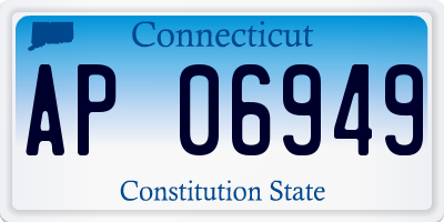 CT license plate AP06949