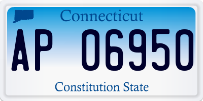 CT license plate AP06950