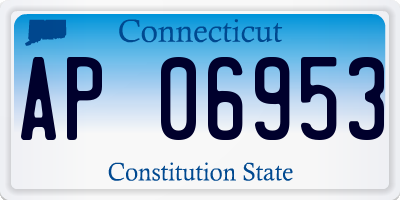CT license plate AP06953