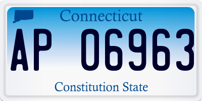 CT license plate AP06963