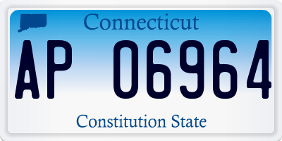 CT license plate AP06964