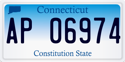 CT license plate AP06974